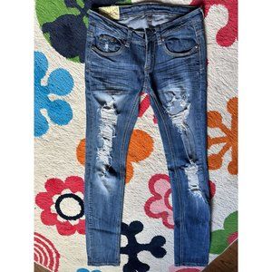 Machine Jeans ripped distressed skinny jeans 27